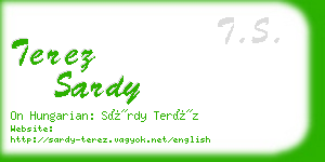 terez sardy business card